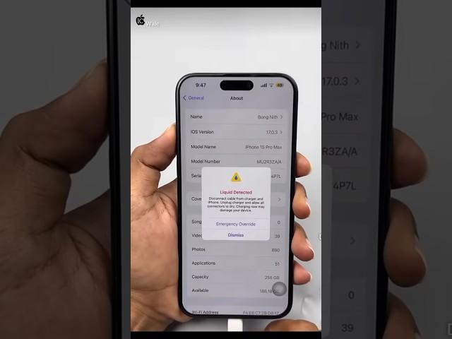 iPhone 15 pro max liquid detected fixed #repairing