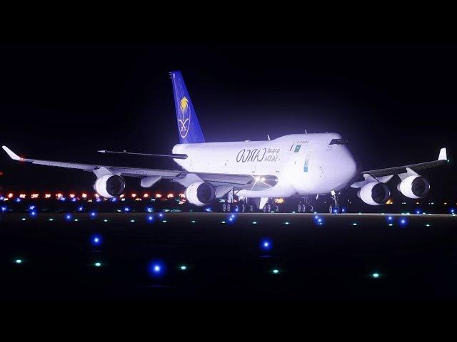 Boeing 747 Confusingly Takes Off in the Middle of the Night: Saudia Cargo Flight 953