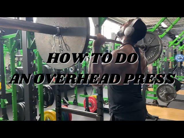 HOW TO DO AN OVERHEAD PRESS | TACTICAL GAINZ