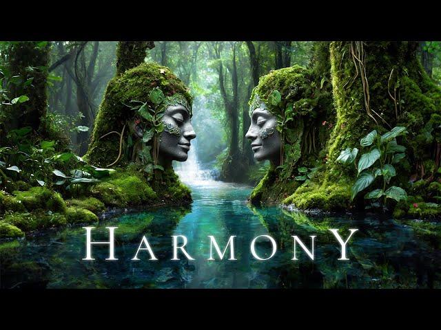 HARMONY | Deep Ambient Relaxation Soundscape with Rain - Ethereal Meditative Fantasy Relaxing Music