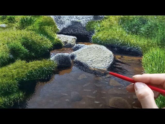 Painting healing natural scenery