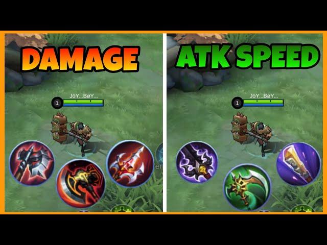 DAMAGE vs ATTACK SPEED Terizla  || MLBB