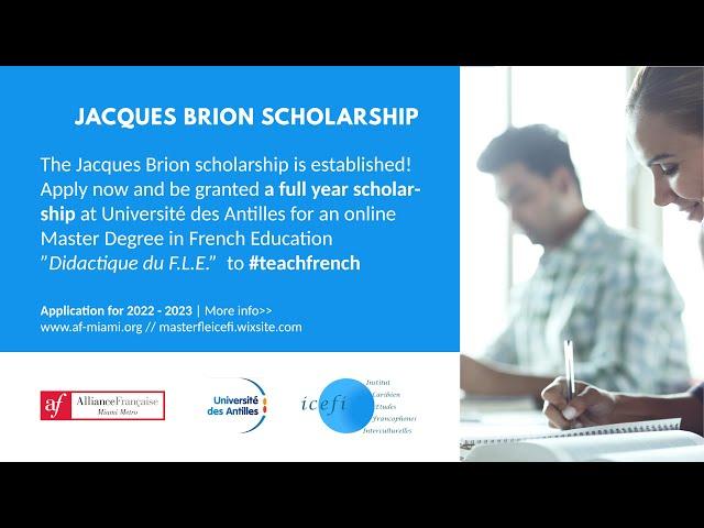 Bourse d'étude MASTER FLE ICEFI