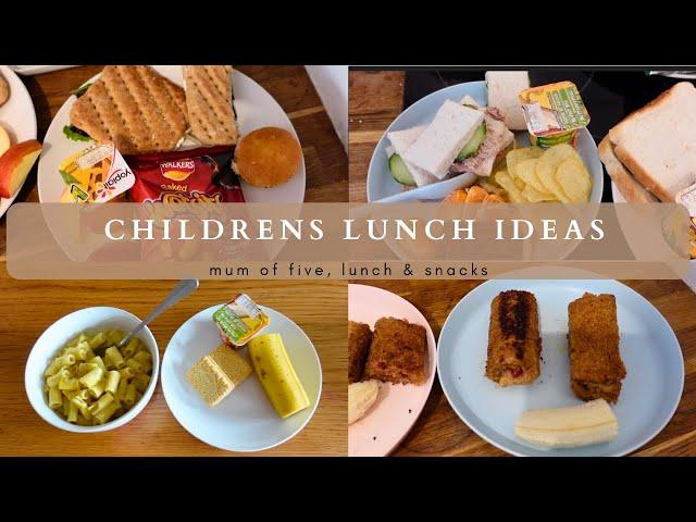 CHILDRENS LUNCH IDEAS| mum of five, snacks, lunches, dinners