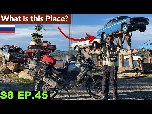 This is The MOST WEIRD PLACE I EVER SAW  S8 EP.45 | Chusysky Tract | Pakistan to Japan Motorcycle