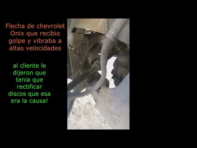 Chevrolet onix, vibra a alta velocidad! aca encontramos la causa