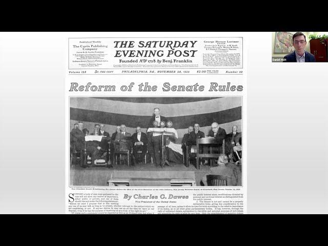 Charles Dawes and his Crusade Against the Senate Filibuster