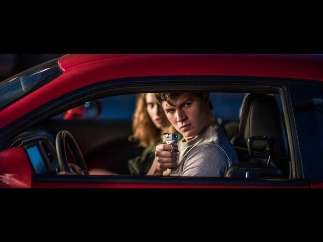 Baby Rides Red Dodge Challenger | 1080 P | Baby Driver 2017