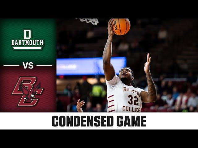 Dartmouth vs. Boston College Condensed Game | 2024-25 ACC Men's Basketball