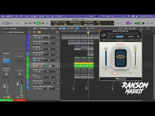 Logic Pro X: How To Use Waves RBass like a PRO 