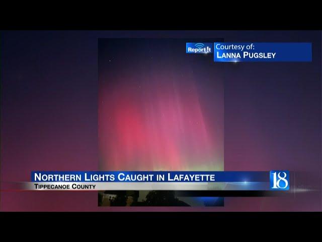 Northern Lights Caught in Lafayette