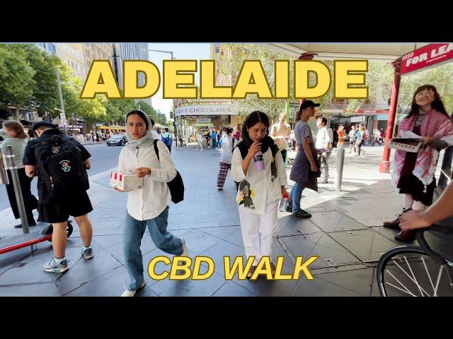 【4K】Australia Adelaide City Tour |  CBD Walk Through | After-school Time