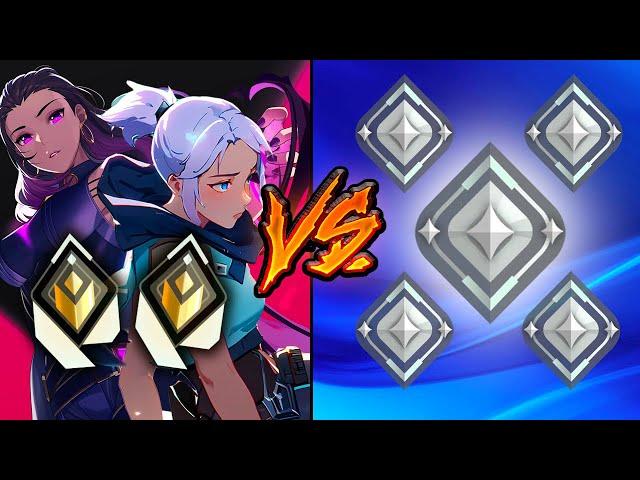 2 Radiants VS. 5 Silvers (INSANE 100 Kill Game)