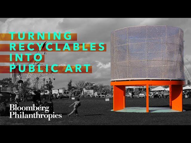 Transforming Plastic Bottles into Art | Public Art in Camden, NJ | Bloomberg Philanthropies