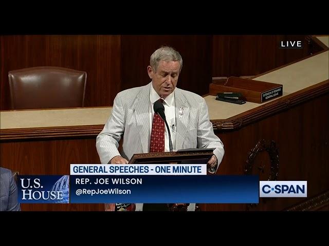 Ranking Member Rep. Joe Wilson on the July 2021 Helsinki Commission congressional delegation.