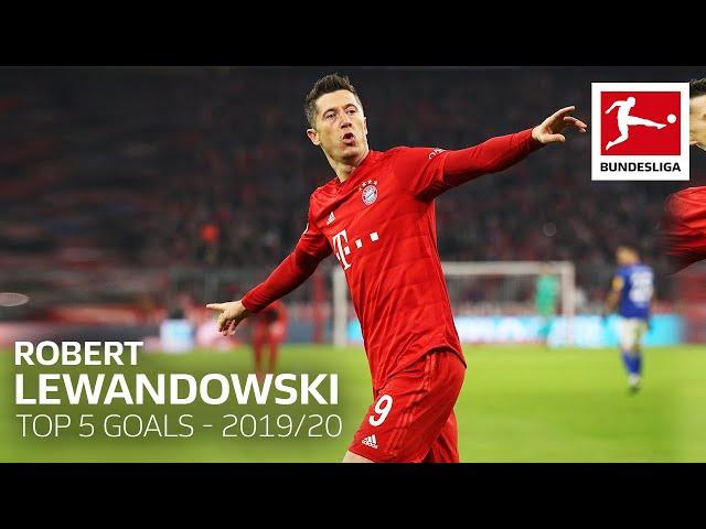 Robert Lewandowski - UEFA Player of the Year - Top 5 Goals 2019/20