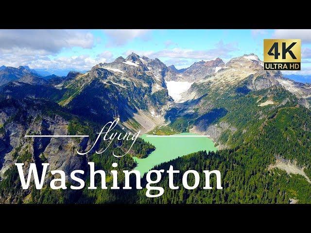 Washington State By Drone - Mount Baker, Cape Disappointment, Seattle & More 4K Travel Footage