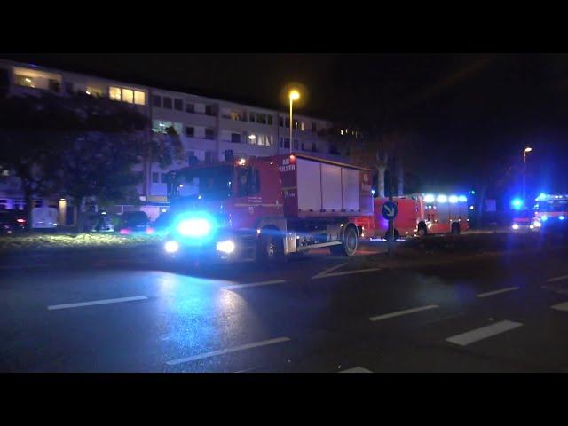 Einsatzfahrten BF + FF + RD bei B4 in Tannenbusch + ELW 2. B-Dienst in Bonn - Zusammenschnitt