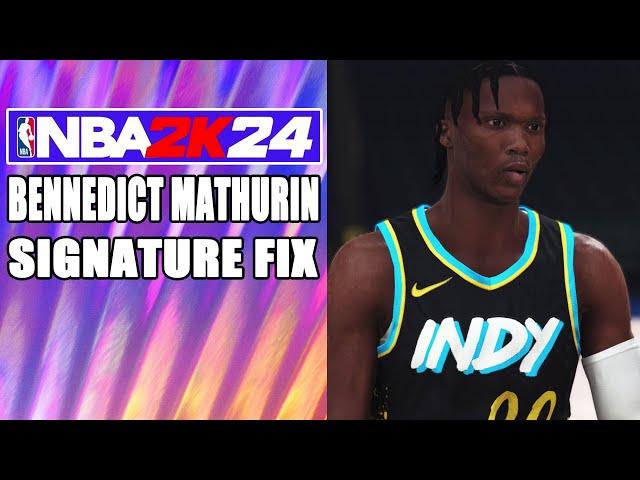 Bennedict Mathurin Signature Fix NBA2K24