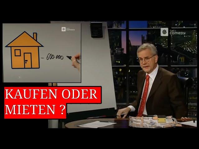 Kaufen oder Mieten / Makler Kosten  Harald Schmidt Show #immobilien #kaufenodermieten #investment