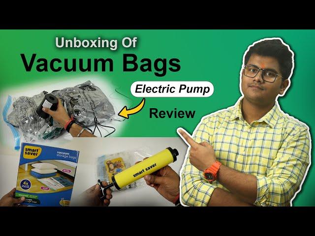 Unboxing Of Vacuum Bags With Electric Pump | Vacuum Storage Bags With Pump