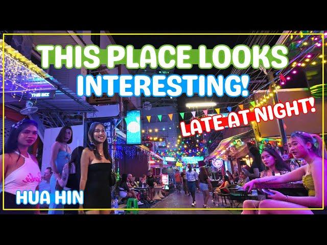 Walking the Streets of Hua Hin Thailand in 2024. Soi Bintabaht Walking Street.