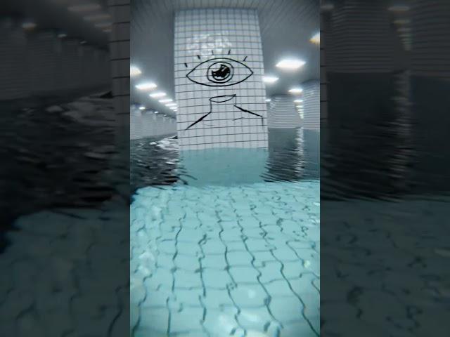 Swimming pool but in the backrooms... #backrooms #poolcore #creepy