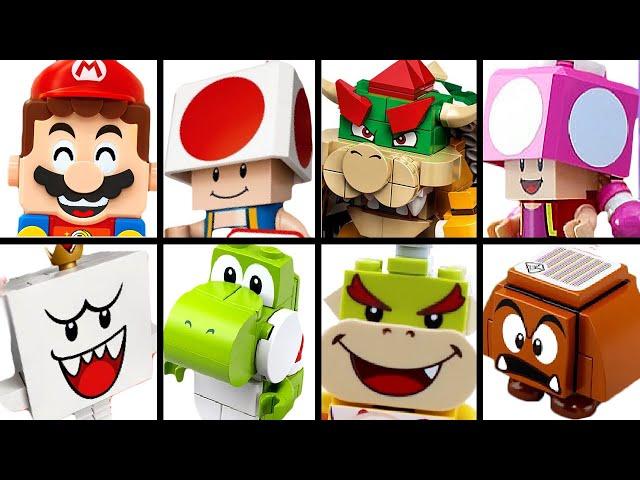 Lego Mario All Sets, All Characters, & All Bosses Super Mario Compete Set Unboxing and Trailer