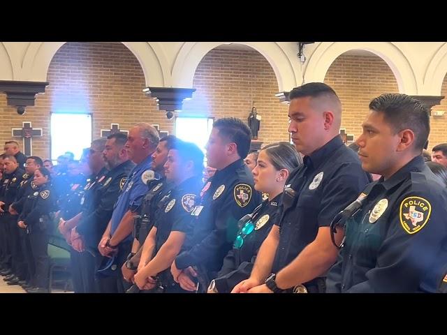 Laredo ISD PD Participates in Blessing of the Badges