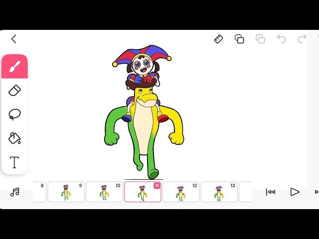 FlipaClip Gummigoo & Pomni animation