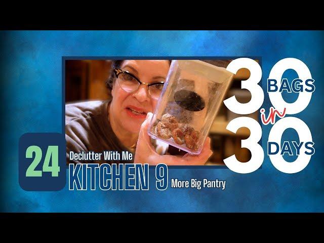 30 Bags in 30 Days || Bag 24 || Declutter With Me || Kitchen 9 || Big Pantry 2