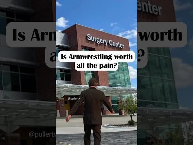 Of course it is! #puller #armwrestling #pain #nopainnogain #emergency #surgeryday #athlete #viral