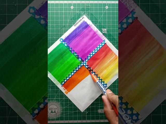 Easy Painting with DOMS brush pen  #shorts #art #craft #drawing #crafts #satisfying