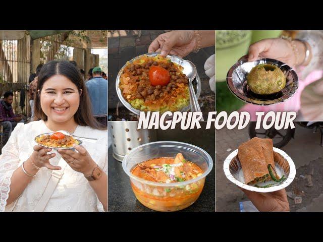 Best NAGPUR Food Tour (Part 1) | Tarri Poha, Saoji Chicken, Chole Bhature, Patodi, & More