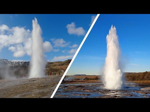 Geysir Strokkur eruptions, Iceland