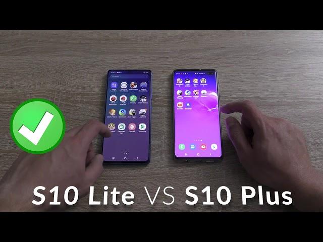 Samsung Galaxy S10 Lite vs Samsung Galaxy S10 Plus:  Comparison - speed test and camera comparison