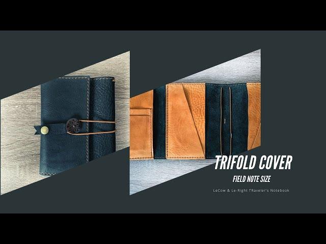 Dark Knight leather trifold cover, Field note size!!!