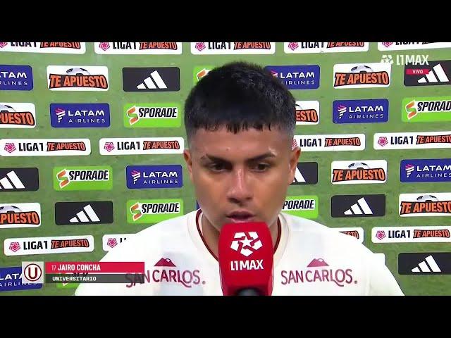 Jairo Concha: "No considero que Cristal nos haya superado en el partido" | Cristal vs U 2024