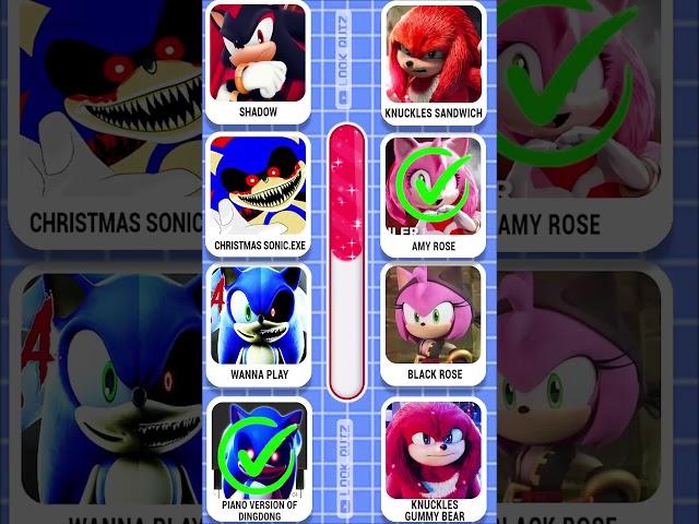 Guess Sonic Meme and Dance by Their Voice ~ Ultimate Sonic. Exe & Sonic The Hedgehog 3 Movie Quiz