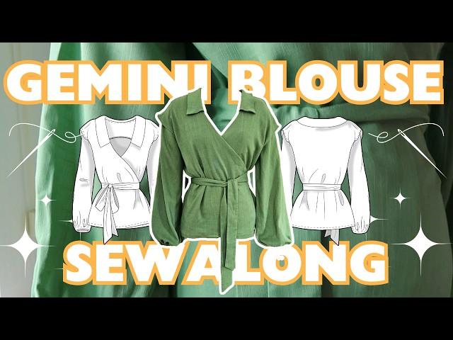 GEMINI BLOUSE SEWALONG | PDF Pattern Tutorial for Beginners & Sewists