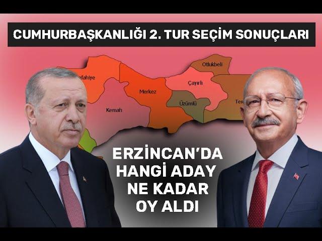 Cumhurbaşkanlığı 2. Tur Erzincan Seçim Sonuçları