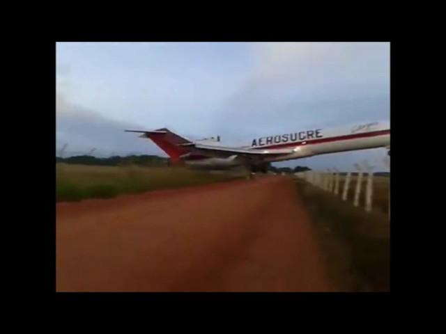 Accidente Boeing 727 Aerosucre compilado