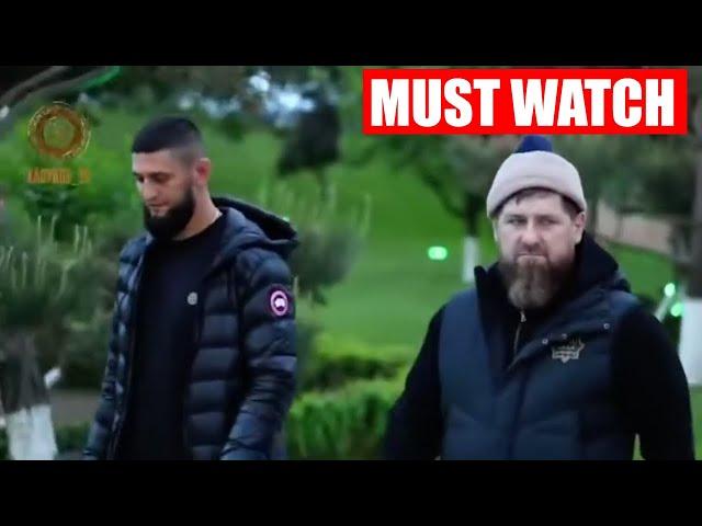 Khamzat Chimaev Gives Chechen President Ramzan Kadyrov Unexpected Gift!