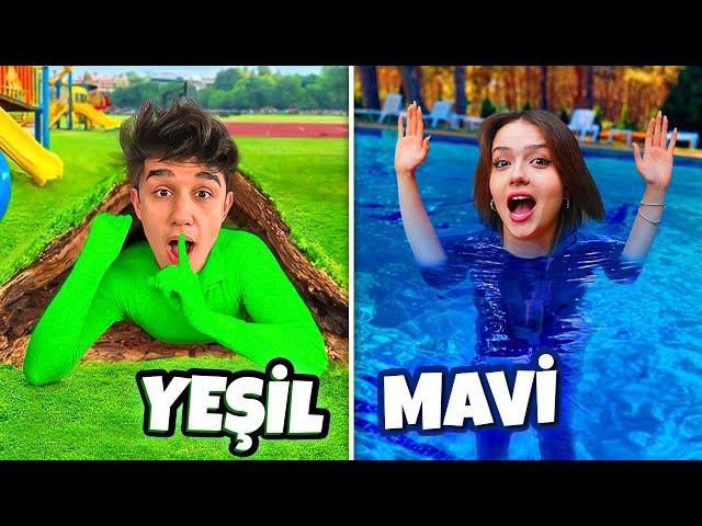 ONE COLOR HIDE AND SEEK CHALLENGE GIANT VILLA!? Ahmet Can Dündar | Feride | Sila | Mert