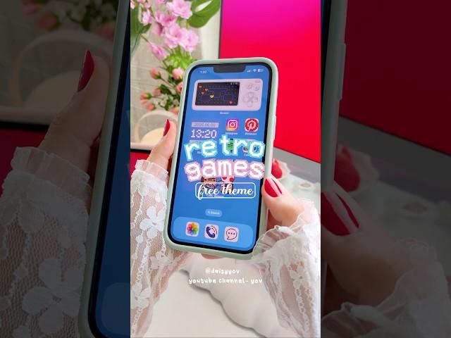 HOW I CUSTOMIZE MY iPHONE with a RETRO GAMES THEME IOS & ANDROID TUTORIAL free & with links️