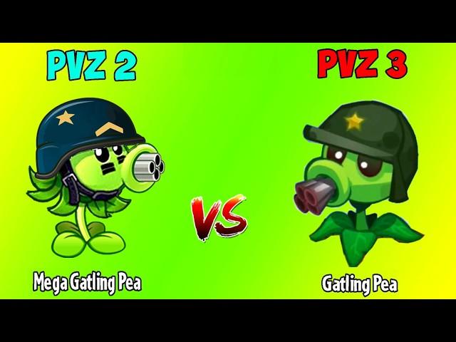 All Plants Team PVZ 2 vs PVZ 3 Battlez - Which Version Will Win?