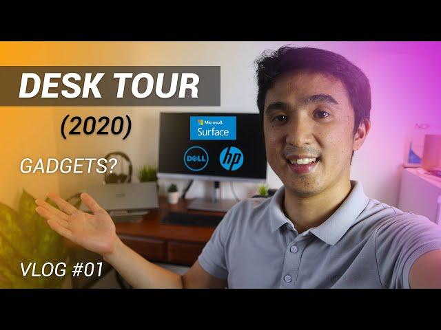 Desk Tour: Workspace Setup (2020) | Vlog#01 [Tagalog] | Philippines