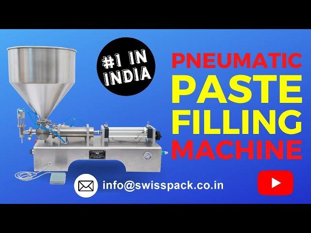 Thick Paste Filling Machine | Piston Filler | For filling Sauce, Dips, Cosmetic Cream, Salsa, Honey