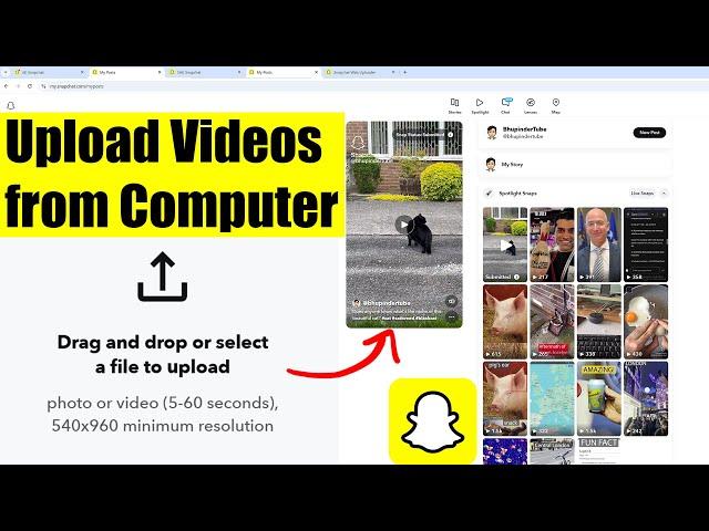 How To Upload Videos on Snapchat from Computer