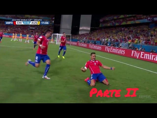 Los goles oficiales de Alexis Sánchez, Arturo Vidal y Eduardo Vargas (parte 2)